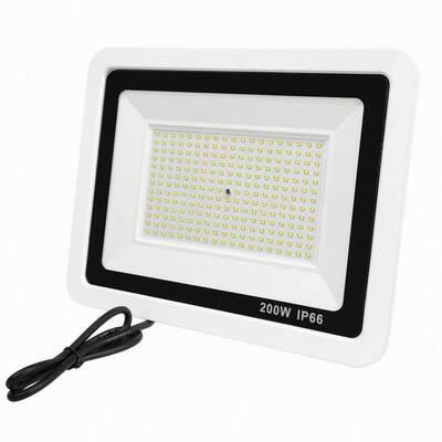 200W LED Flutlicht mit weißem Gehäuse